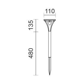 SOLAR ΚΑΡΦΩΤΟ 2W 3000K