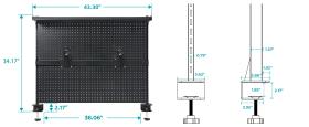 Pegboard Αξεσουάρ Γραφείων - Eureka Ergonomic ARPB-01B-US