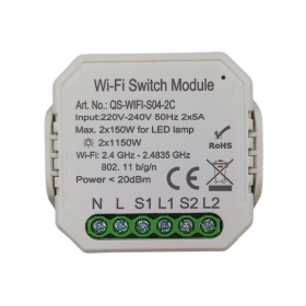 Smart Module WiFi - Διακόπτης Διπλός (Switch 2gang)