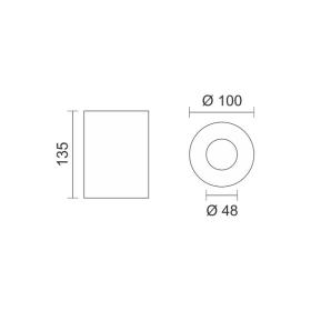 ΓΥΨΙΝΟ ΟΡΟΦΗΣ GU10 10W