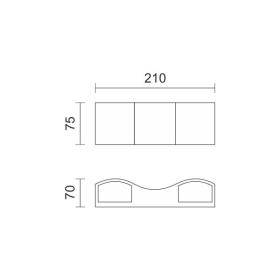 ΑΠΛΙΚΑ LED ΕΞΩΤΕΡΙΚΟΥ ΧΩΡΟΥ 2X5W 3000K