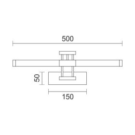 ΦΩΤΙΣΤΙΚΟ ΛΟΥΤΡΟΥ LED 2*7W 4000K
