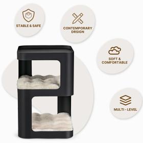 Πύργος Γάτας 3 Επιπέδων Και Βοηθητικό Τραπέζι - Eureka Ergonomic® ERK-P-CET03-B