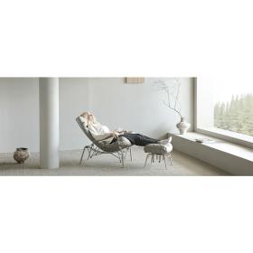 Κουνιστή Πολυθρόνα Liam με Πουφ - Eureka Ergonomic® ERK-LS02-GY