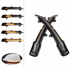 Dynamic LED Φλας Καθρέπτη Φιμέ - AUDI Q5 / SQ5 / 8R / Q7 Facelift