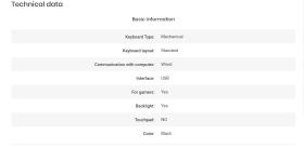 Gaming πληκτρολόγιο - Havit KB890L RGB