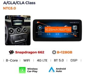 CARMEDIA CMFZ41025 PRO 10.25'' OEM MERCEDES A (W176) - CLA (C117) - GLA (X156) NTG5.0 2015+