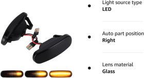 Dynamic LED Φλας Φτερού Φιμέ - FIAT ABARTH / PEUGEOT / CITROEN / LANCIA