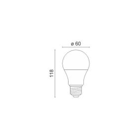 E27 10WATT 4000K DIMMABLE