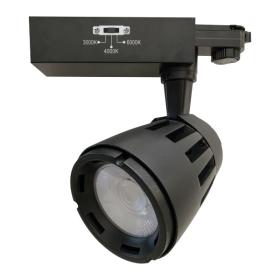 ΣΠΟΤ ΡΑΓΑΣ ΜΑΥΡΟ 3 ΦΑΣΕΙΣ LED CCT 20W 3000K | 4000K | 6000K