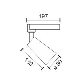ΦΩΤΙΣΤΙΚΑ ΡΑΓΑΣ LED ΜΟΝΟΦΑΣΙΚΑ 30W 3000K ΜΑΥΡΟ