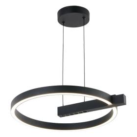 ΚΡΕΜΑΣΤΟ ΦΩΤΙΣΤΙΚΟ LED 24W 3000K ΜΑΥΡΟ