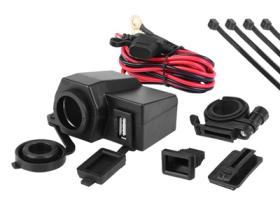 Αναπτήρας + Υποδοχή USB 2.1A για μοτοσικλέτα