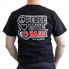 DD Audio - LOVE PEACE BASS T-shirt XL