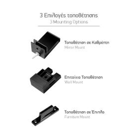 ΛΟΥΤΡΟΥ LED ΘΗΚΗ 12W IP44 ΜΑΥΡΟ