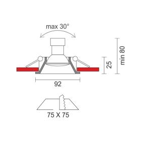 ΧΩΝΕΥΤΑ ΠΕΡΙΣΤΡΕΦΟΜΕΝΑ ΟΡΟΦΗΣ ΠΛΑΣΤΙΚΑ GU10