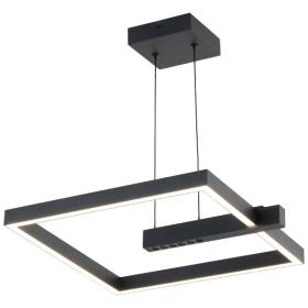 ΚΡΕΜΑΣΤΟ ΦΩΤΙΣΤΙΚΟ LED 24W 3000K ΜΑΥΡΟ ΤΕΤΡΑΓΩΝΟ