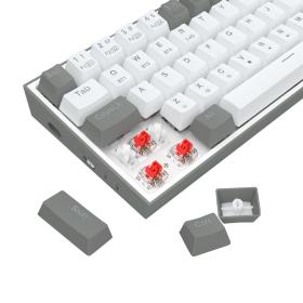 Gaming πληκτρολόγιο - Redragon Castor Pro K631RGB-PRO-WG (White/Grey)