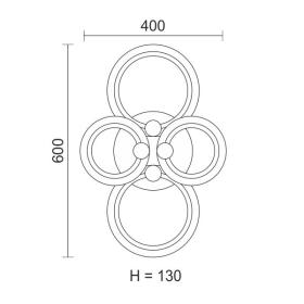 ΠΛΑΦΟΝΙΕΡΑ ΟΡΟΦΗΣ LED CCT 85W 3000K | 4000K | 6000K