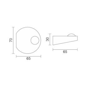 ΑΠΛΙΚΑ ΜΙΝΙ ΟΒΑΛ 3000Κ ΙP54 2W
