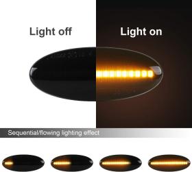 Dynamic LED Φλας Φτερού Φιμέ - NISSAN Cube /Dualis /Juke /Leaf /Micra /March /Note /NP300 /NV200 /Qashqai /Tiida /X-Trail /EVALIA