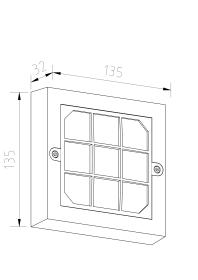 ΑΠΛΙΚΕΣ ΕΞΩΤΕΡΙΚΟΥ ΧΩΡΟΥ LED 6W 3000K