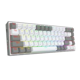 Gaming πληκτρολόγιο - Redragon Castor Pro K631RGB-PRO-WG (White/Grey)