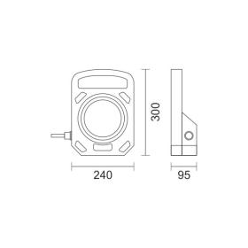 ΦΟΡΗΤΟΣ ΠΡΟΒΟΛΕΑΣ LED ΕΡΓΑΣΙΑΣ SMD 30W 6000K 6280
