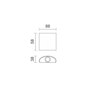 ΑΠΛΙΚΑ LED ΕΞΩΤΕΡΙΚΟΥ ΧΩΡΟΥ 2X1W 3000K