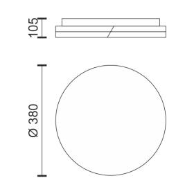 ΠΛΑΦΟΝΙΕΡΑ LED ΟΡΟΦΗΣ 24W 3000K