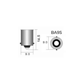 Λάμπα Led Heleco BA9s (T4W) 12V SMD5050 CANBUS