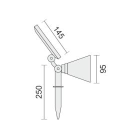 ΦΩΤΙΣΤΙΚΟ LED SOLAR ΕΔΑΦΟΥΣ 4W RGB