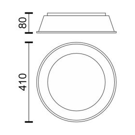 ΠΛΑΦΟΝ LED ΛΕΥΚΟ 27W 4000K