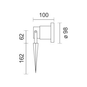 SPOT ΕΔΑΦΟΥΣ / ΚΗΠΟΥ GU10 10W