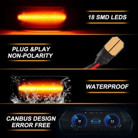 Dynamic LED Φλας Φτερού Φιμέ - OPEL ASTRA H / CORSA D / ZAFIRA B / INSIGNIA