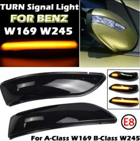 Dynamic LED Φλας Καθρέπτη Φιμέ - Mercedes A class (W169) 09/2004-05/2008 / B class (W245) 03/2005-04/2008