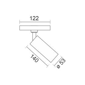 ΣΠΟΤ ΡΑΓΑΣ 18W  4000Κ ΜΑΥΡΟ ΓΙΑ ΜΑΓΝΗΤΙΚΗ ΡΑΓΑ