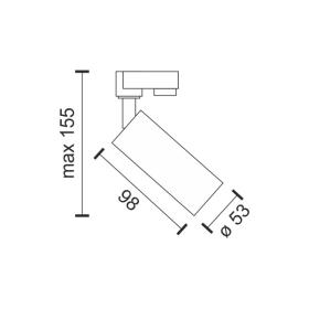 SPOT ΡΑΓΑΣ GU10 ΡΙΓΕΣ ΛΕΥΚΟ