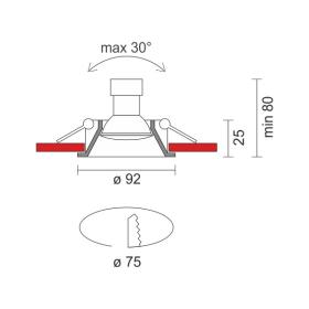 ΧΩΝΕΥΤΑ ΠΕΡΙΣΤΡΕΦΟΜΕΝΑ ΟΡΟΦΗΣ ΠΛΑΣΤΙΚΑ GU10