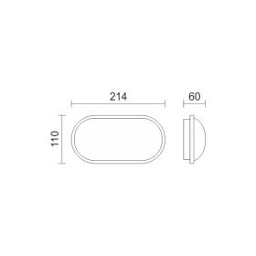 ΑΠΛΙΚΑ / ΠΛΑΦΟΝΙΕΡΑ LED 15W 3000K