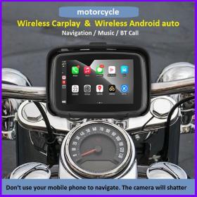 CARMEDIA CMM200 5” IPX7 WIRELESS CARPLAY MONITOR FOR MOTO
