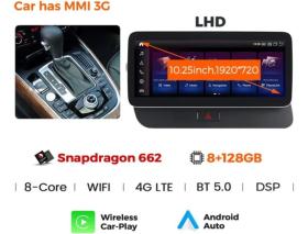 CARMEDIA CMFA81025 PRO 10.25'' OEM AUDI Q5 2008-2015 MMI