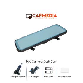 CARMEDIA CMMI 01 10'' Streaming Rearview Mirror Front & Rear Dual Recording