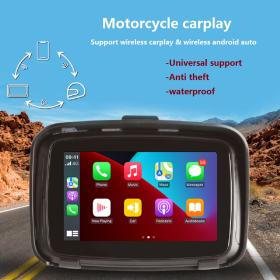 CARMEDIA CMM200 5” IPX7 WIRELESS CARPLAY MONITOR FOR MOTO