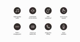 Ακουστικά Earbuds - Havit TW916 (Λευκό)