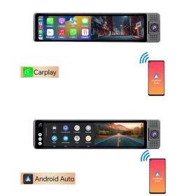 CARMEDIA CMMI 03 11.26'' Rearview Mirror - Front & Rear & Inside 3 Recording & CP/AA