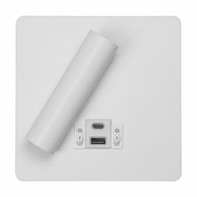 ΑΠΛΙΚΑ ΚΡΕΒΑΤΙΟΥ LED ΡΥΘΜΙΖΟΜΕΝΗ ΛΕΥΚΗ 3W ΤΕΤΡΑΓΩΝΗ