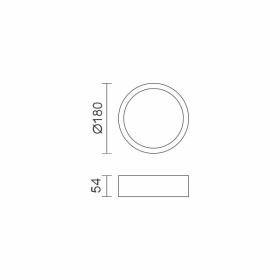 ΠΛΑΦΟΝΙΕΡΑ ΟΡΟΦΗΣ LED 18W CCT ΛΕΥΚΗ ΣΤΡΟΓΓΥΛΗ ΣΤΕΓΑΝΗ