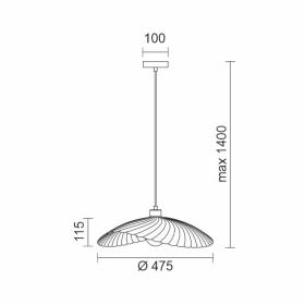 ΚΡΕΜΑΣΤΟ ΦΩΤΙΣΤΙΚΟ LED ΕΣΩΤΕΡΙΚΟΥ ΧΩΡΟΥ Ε27