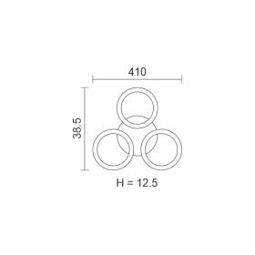 ΠΛΑΦΟΝΙΕΡΑ ΟΡΟΦΗΣ LED CCT 40W 3000K | 4000K | 6000K